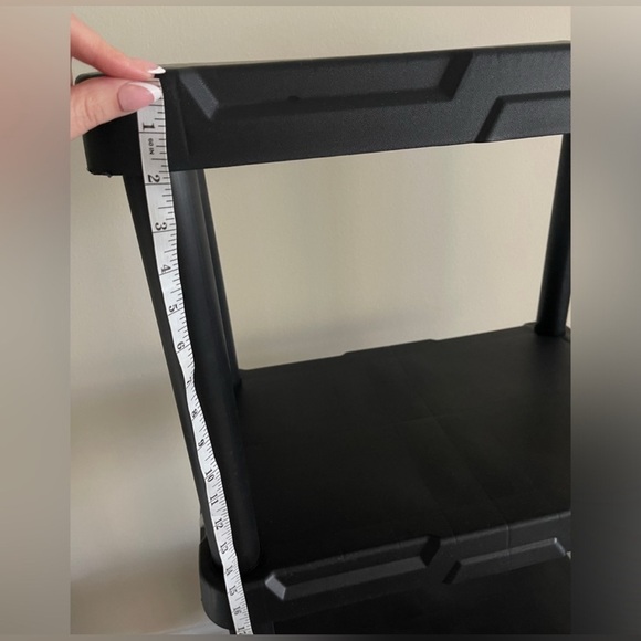 4-Tier Light Duty Storage Shelf Shelves Plastic Shelving Unit 47”H x 21”W x 13”D - Picture 6 of 12